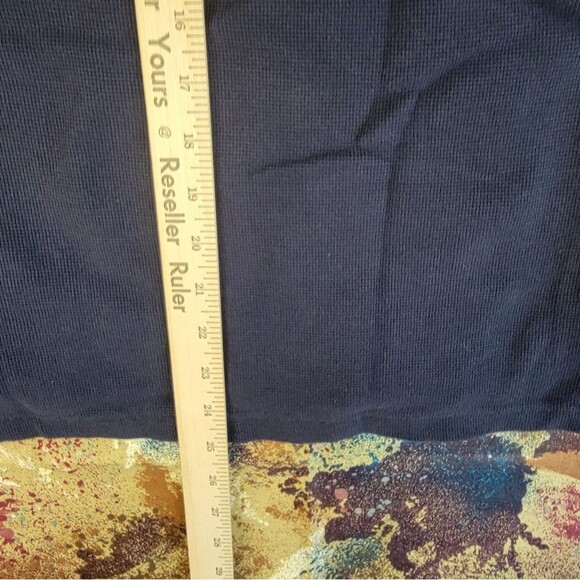 LL Bean Thermal Layer Blue Outdoor Cotton Shirt Long Sleeve Small Regular - Picture 12 of 13